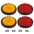 thumbnail image 3 of jiaping 2 Pairs of Round Motorcycle Round Reflectors Motorcycle ATV Dirt Bike Reflectors, 3 of 8