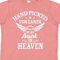 thumbnail image 4 of Inktastic Handpicked for Earth by My Aunt in Heaven with Angel Wings Boys or Girls Toddler T-Shirt, 4 of 5