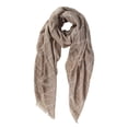 thumbnail image 3 of Plaid Stripe Checkered Light Eyelash Fringe Beach Wrap Shawl Scarf, 3 of 8