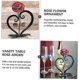 thumbnail image 5 of Adornos florales para centros de mesa de boda, mesas, regalos conmemorativos, decoración de escritorio con rosas simuladas, suministros para fiestas de San Valentín., 5 of 5