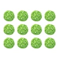 thumbnail image 1 of Unique Bargains 12 Pcs Wicker Rattan Balls 1.6 Inch Rattan Decorative Balls for Vase Fillers Home Decor Grass Green, 1 of 5
