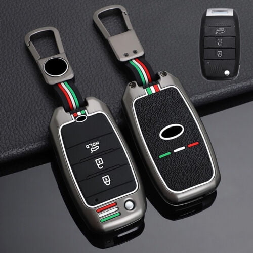 Car Key Fob Cover Case Protector Zinc Alloy Silicone Car Key Case Cover For Kia Ceed Sportage Sorento Niro K3 Rio