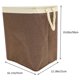 thumbnail image 5 of Hytrove Canasta De Ropa Estrecha Plegable De Material Resistente Color Café Para Uso Doméstico, 5 of 6