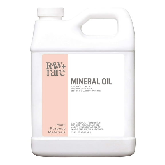 Vegan Food Grade Mineral Oil, Safe for Wood Cutting Board, Butcher Block, Bamboo Cutting Board, and Knife Blade Oil, Cast Iron Tools Conditioner 32 oz