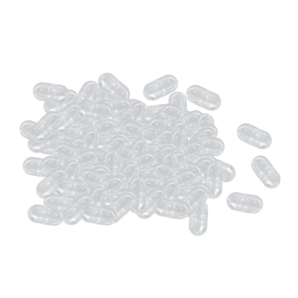 100 cápsulas de plástico transparente vacías para lápiz labial, brillo labial, cosmético, bricolaje Grande