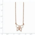 thumbnail image 2 of Beautiful 14k Rose Gold Polished Butterfly Necklace, 2 of 2