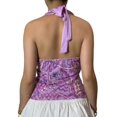 thumbnail image 5 of Women’s Sequin Beaded Halter Top, V-Neck Sleeveless Embroidered Tank Top, 5 of 7
