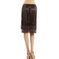 thumbnail image 3 of Women's Double Layered Satin Skirt Extender / Half Slip Lingerie, 3 of 4