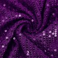 thumbnail image 5 of Sparkly Sleeveless Tank Camisole Loose Round Neck Party Tops Color: Purple Size: M, 5 of 6
