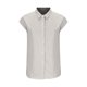 thumbnail image 2 of Camisetas para las Mujeres Casual, Imprimir Cuello Turndown Top de Manga Corta Hecho de 95% Poliéster 5% Spandex para el Uso Diario de Verano, Tops Cortos para las Mujeres, 2 of 5
