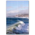 thumbnail image 1 of Picture-Tiles.com: Waves Ceramic Tile Wall Mural WAL501157-46XL. 48"W x 72"H using (24) 12" x 12" Ceramic Tiles-Satin Finish, 1 of 3