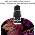 thumbnail image 4 of Square 2Pack PU Leather Grape Cruise Luggage Tag with Privacy Cover and Name ID Tag for Travel Handbags Backpacks Luggage Tags, 4 of 6