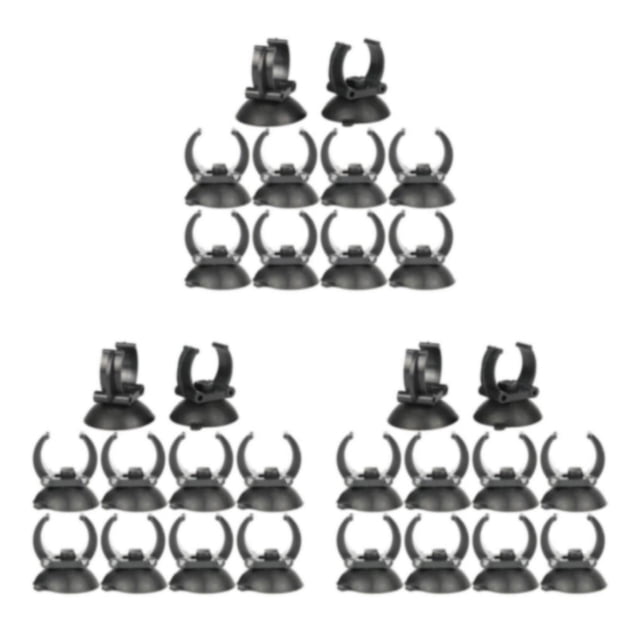 stanreset Conveniently Mount Aquarium Light with 10Pcs Suction Cups Clips Style A 3Set