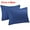 Navy Blue, variant on REGALWOVEN Set of 2 Cotton Pillowcases with Zipper Closure Coffee Color Queen(20"x30")