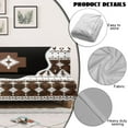 thumbnail image 3 of SCRAWLGOD Tribal Splicing Print White Black Brown Non Slip Futon Cover, Armless Washable Couch Cover for Futon, Stretchy Sofa Cover, Scratch Resistant Furniture Protector for Pets, Dog and Cat, 3 of 7