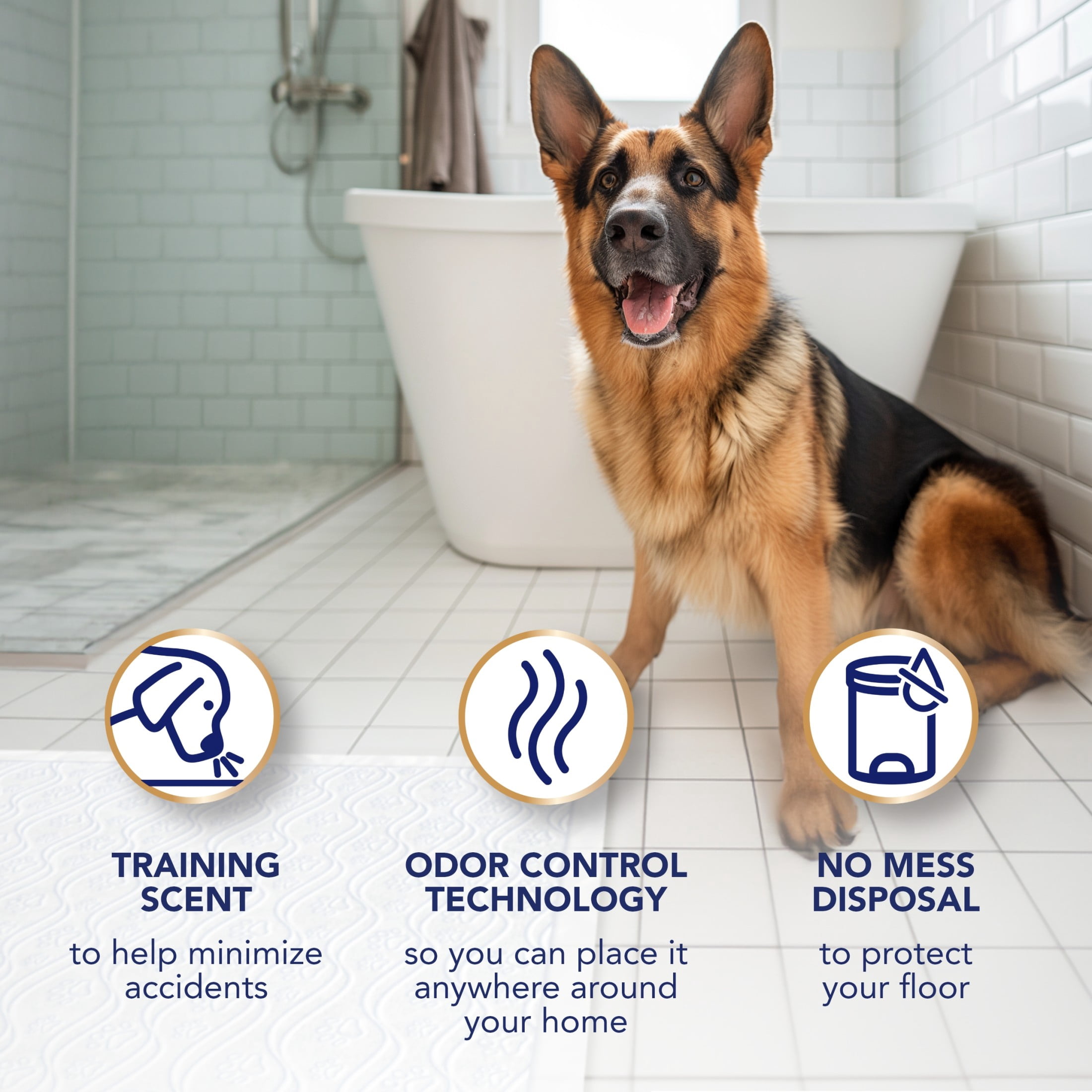 Scott Pet Guard Advanced Dog Pads - Dog Training Pee Pads for Large & Extra Large Dogs - Up to 16 Hour Absorbency with Odor Control - Softest Quilted Dog Pee Pads - XXL - 36" x 36" - 40 Pack