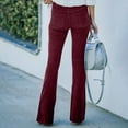 thumbnail image 4 of Wancir Women's Corduroy Flare Pants Elastic Waist Bell Bottom Trousers 2024 Women Fashions, 4 of 6