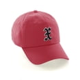 thumbnail image 1 of Daxton Old English 3D Alphabet Letters Numbers Initial Baseball Dad Hat - Hot Pink, Letter X, 1 of 2