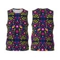 thumbnail image 2 of Easygdp Sloths Need More Coffee Men's Mesh Basketball Jersey Quick Drying Sleeveless Shirts Fitted Muscle Tank Tops Sport Round Neck T-Shirt - Medium, 2 of 9