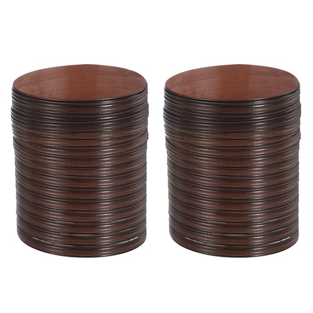 Kit de reparación de mimbre Uxcell, conjunto de bricolaje de 459 pies de ratán sintético para muebles de mimbre de 2.2 LB, negro marrón