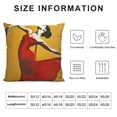 thumbnail image 5 of SHANXI Throw Pillow Covers Art Color Dress Music People Red Retro Shape for Couch Living Room 20x20in, 5 of 5