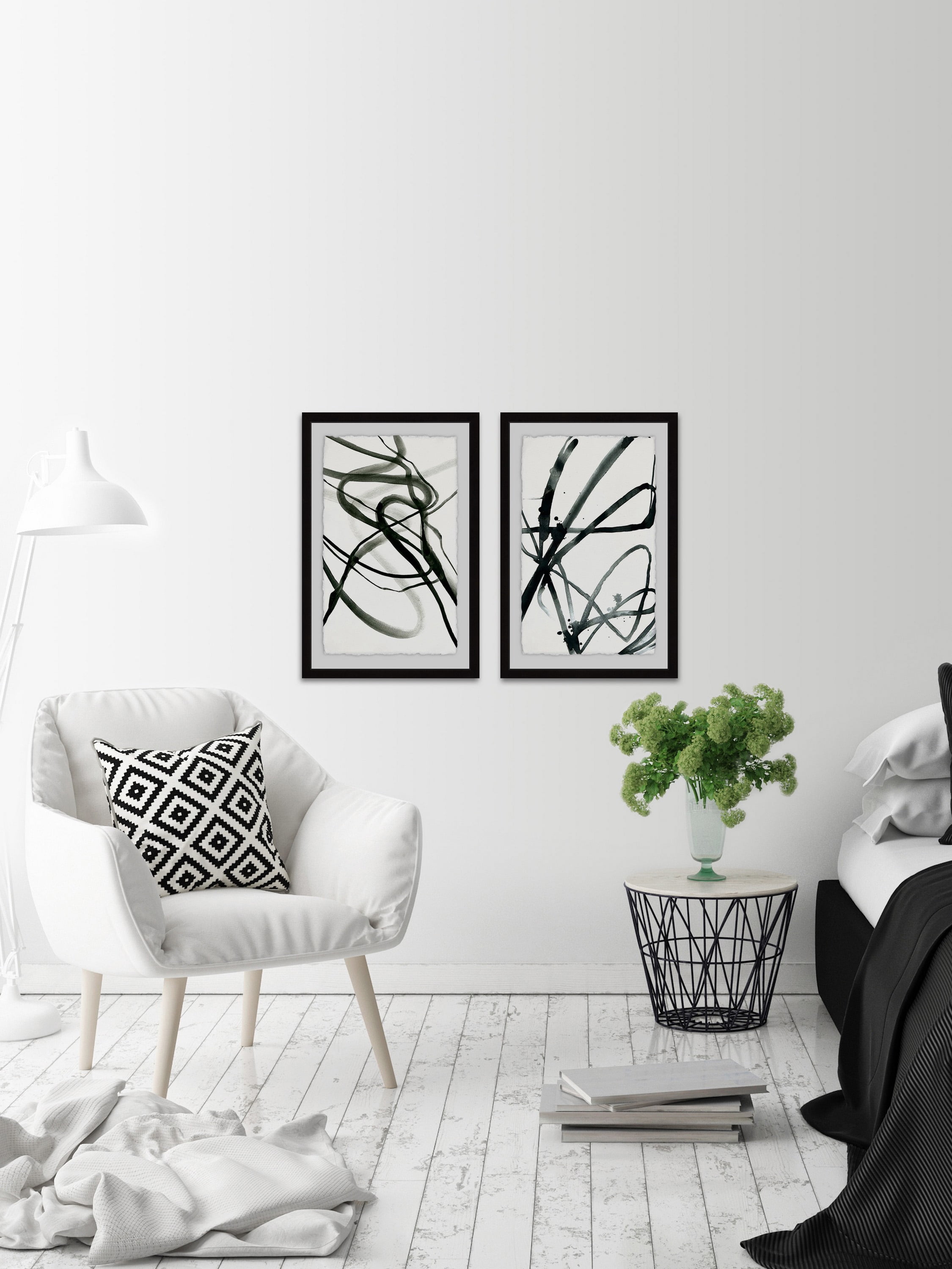 Marmont Hill Toxic Lines Diptych, 12" x 16"