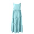 thumbnail image 4 of Gspmoly Robes d'Été pour Femmes, Robe d'Été Décontractée Ample pour Femmes à Bretelles, Longue Maxi de Plage, Robes d'Été pour Femmes, Robes Soleil pour Femmes en Liquidation, 4 of 6