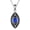 Sapphire, variant on Evil Eye 925 Sterling Silver Necklace Vintage Turquoise/Sapphire Pendant Luck Jewelry Gift for Women Birthday Christmas