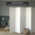 thumbnail image 6 of Oriental Furniture 7 ft. Tall Woven Fiber Room Divider - White - 6 Panel, 6 of 6
