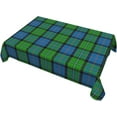 thumbnail image 3 of Tablecloth Rectangle Stirling Scottish Plaid Printed Tartan Polyester Fabric Table Cloth, Water Resistant & Wrinkle Free Table Cover for Kitchen and Dining Room Tabletop 60"x84" (4-6 Seats), 3 of 8