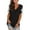 Black, variant on KkSLirnhs Womens Shirts Plus Size 5x Women's Lace Short Sleeve V-Neck T-Shirt Loose Casual Summer Tee Tops Green M