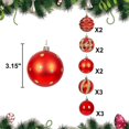 thumbnail image 2 of Bola de Decoración de Árbol de Navidad Juego de Bolas de Navidad 6cm12 Piezas Bola de Plástico para Enchapado de Navidad Navidad, 2 of 5