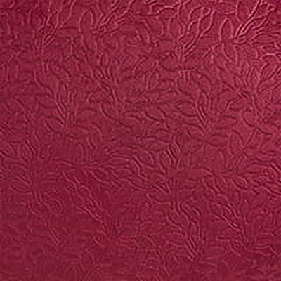 My Texas House Ava 16 in Red Embossed Velvet Ornament Round Decorative Pillow