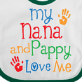 thumbnail image 4 of Inktastic Nana and Pappy Love Me Boys or Girls Baby Bib, 4 of 4