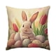 thumbnail image 2 of Funda de Almohada con Estampado de Conejito de Pascua de 17,7 X 17,7 Pulgadas, 2 of 7