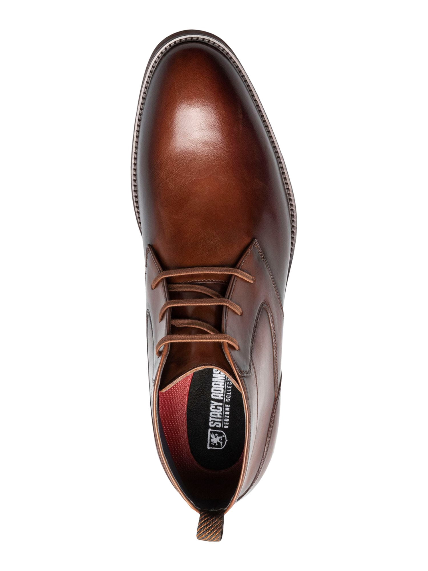 STACY ADAMS Mens Brown Arch Support Removable Insole Kyron 