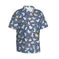 thumbnail image 2 of Balery Cute Baby Animals Print Men's Hawaiian Shirts Short Sleeve Beach Shirt Relaxed Fit Vacation Button Down Shirts-X-Large, 2 of 9