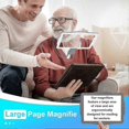 thumbnail image 5 of Large Hands Free Magnifying Glass with Light and 50 Ultra-Bright for LEDs Reading Repair Sewing Low Vision Elderly Full Page Size, 5 of 5