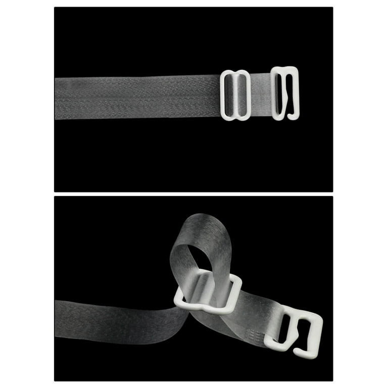 Plastic Buckle Bra Straps Belt Women's Elastic Transparent Silicone  Adjustable Invisible Intimates Women Accessories