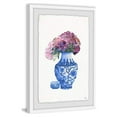 thumbnail image 2 of Marmont Hill Blue Vase and Purple Peonies Framed Painting Print, 2 of 3