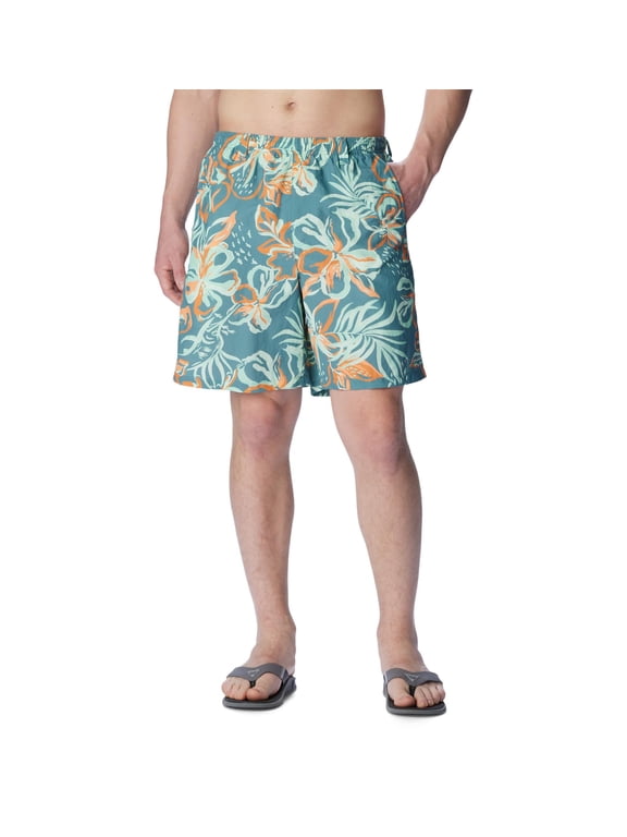 Men's Super Backcast Water Short, Tranquil Teal Wildwaters Print, Medium
