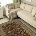thumbnail image 3 of Linon Home Décor Trio Traditional Area Rug Collection, Brown and Light Blue, 5' x 7', 3 of 4