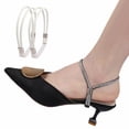 thumbnail image 2 of Correas para zapatos de tacón alto: hebilla de PU/metal, desmontables/antideslizantes, para tacones de mujer, fáciles de ajustar/evitan que se resbalen, 2 of 2