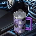 thumbnail image 5 of Halloween Tumbler, Spooky Cute Ghost Cup with Handle and Straw 40oz, Insulated Travel Coffee Mug Gift, 5 of 5