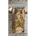 thumbnail image 3 of Ambesonne Italy Quilted Bedspread Set 2 Pcs, Old Stone Street Houses, Twin Size, Multicolor, 3 of 3