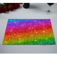 thumbnail image 2 of Mantel individual con purpurina multicolor ABPHQTO 30x45 cm Juego de 2, 2 of 2