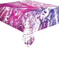 thumbnail image 2 of BSDHOME Peacock Cotton Linen Tablecloth 52x70 inches Tablecover Desk Table Cloth For Dining Room, Tea Table, Picnics, Parties, 2 of 5