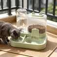 thumbnail image 6 of 2 in 1 Automatic Pet Feeder Water Dispenser,8.4x6.6x7.6inch Pet Food Bowl,Dog Food Dispenser with Non-Slip Mat for Small Medium Dog Puppy Cat Kitten(Green), 6 of 6