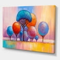 thumbnail image 4 of Autumn Colorful Fantasy Trees II 32 in x 16 in Painting Canvas Art Print, by Designart, 4 of 4