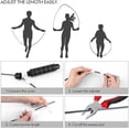 thumbnail image 4 of Jump Rope, Tangle-Free Rapid Speed Jumping Rope Cable with Ball Bearings for Women, Men and Kids, Adjustable Foam Handles Steel Jump Ropes for Fitness, 4 of 7